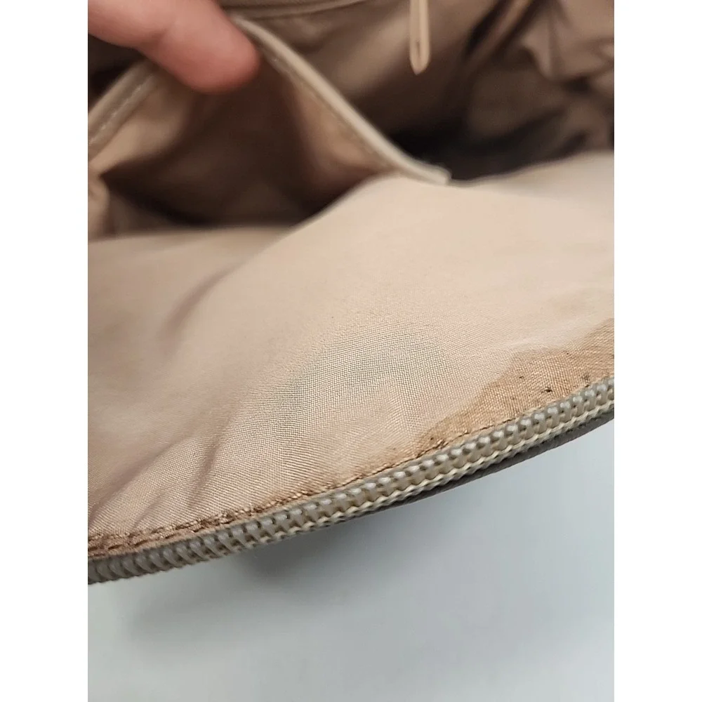 Nine West Beige‎ Studded Faux Leather Back Pack Purse 10